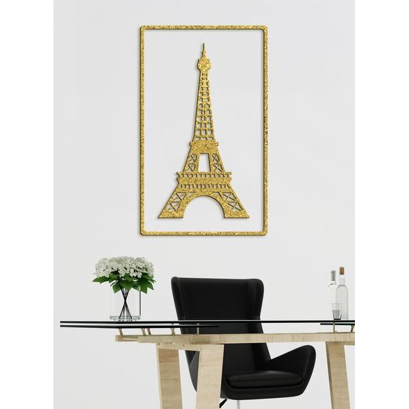 Dřevěný obrázek Eiffelovy věže