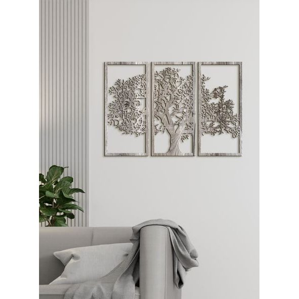 Třídílná nástěnná malba strom života