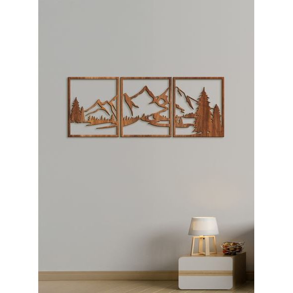 TROJDIELNY OBRAZ NA STENU HORY