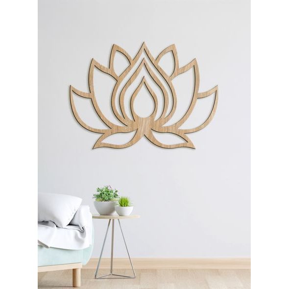 Dřevěný obraz na stěně LOTOS