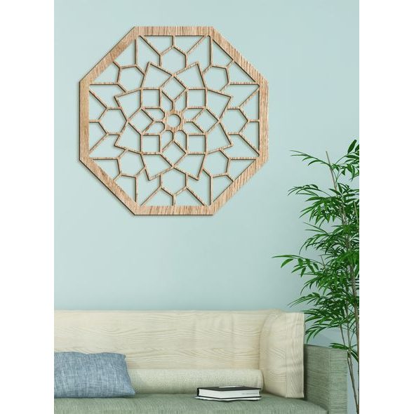 Dřevěná mandala na zeď LAURA