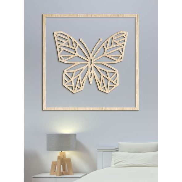 Drevený obraz Motýľ