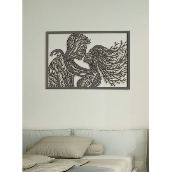 Romantický dřevěný obrázek BOZK