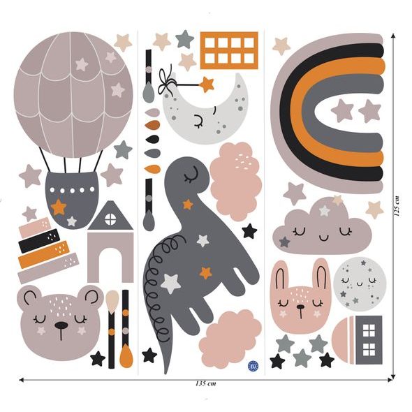 Pastelové barvy hvězdná noc