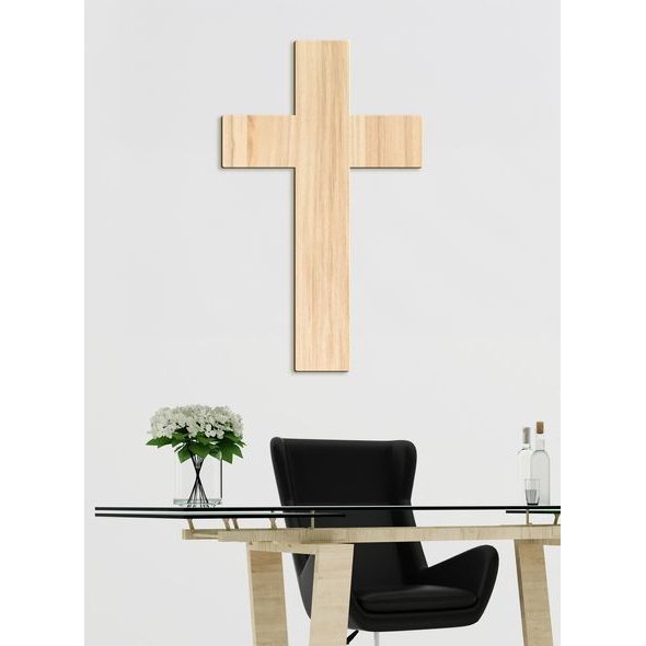 Dřevěná nástěnná dekorace Kříž