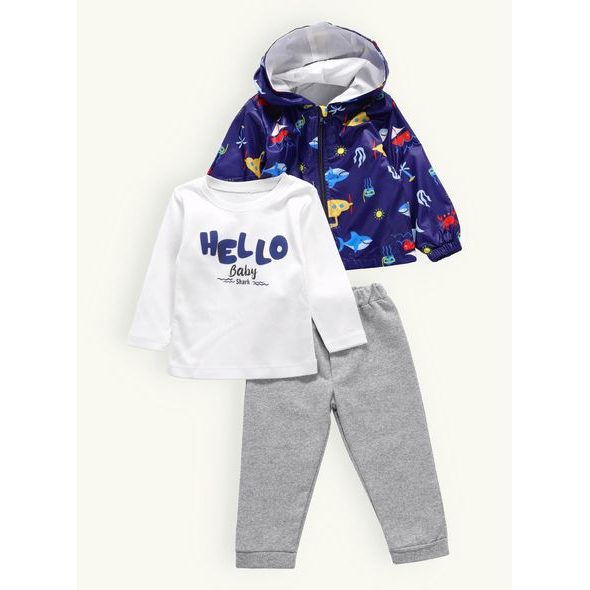 Dětská vycházková souprava OCEÁN tmavě modrá