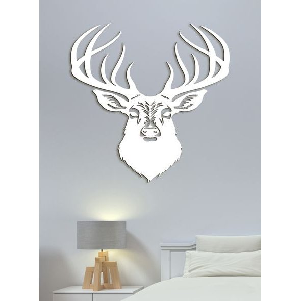 Dřevěný obrázek jelena