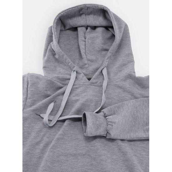 Dámska mikina s kapucňou sivá