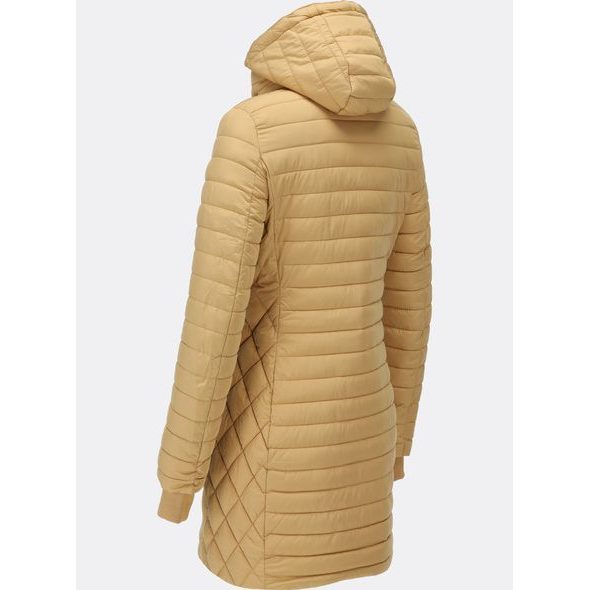 Dámska prešívaná prechodná bunda béžová