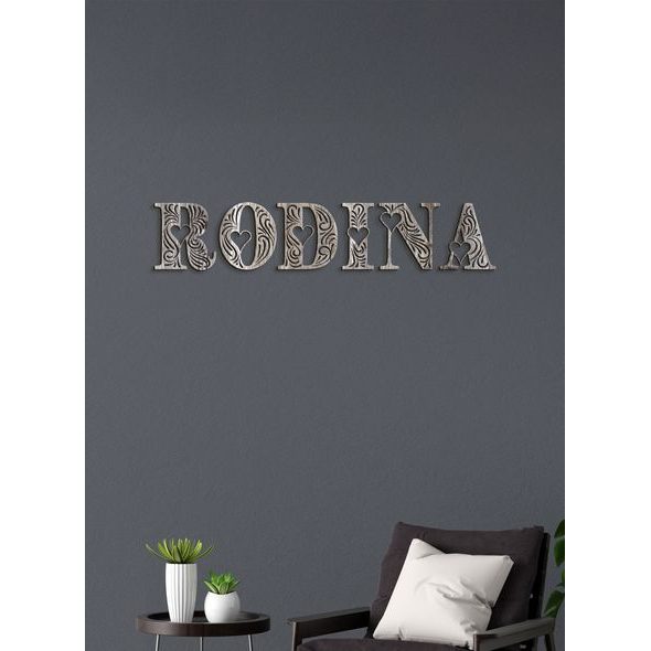 Drevený nápis RODINA