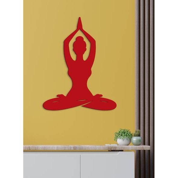 Dřevěný obraz Harmonie jógy