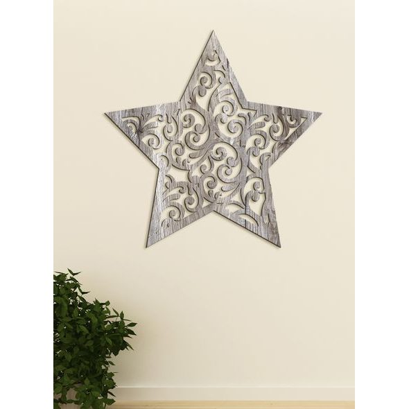 Dřevěná dekorace Hvězda Orientu