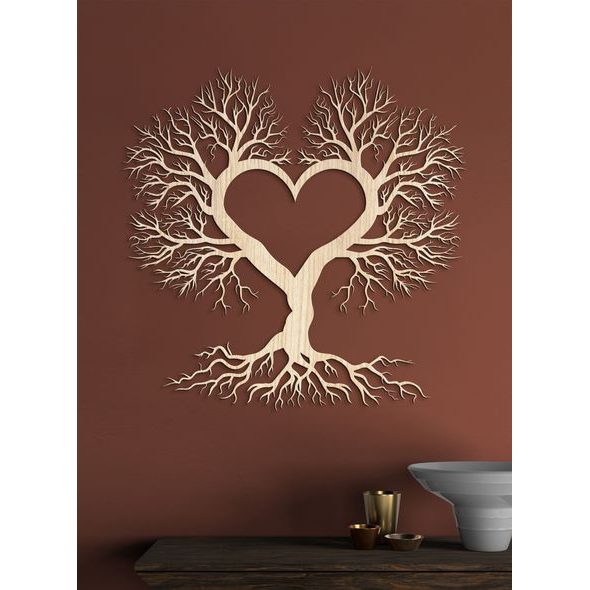 Dřevěný strom života a lásky