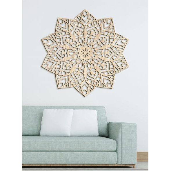 Luxusní dřevěná mandala ZITTA