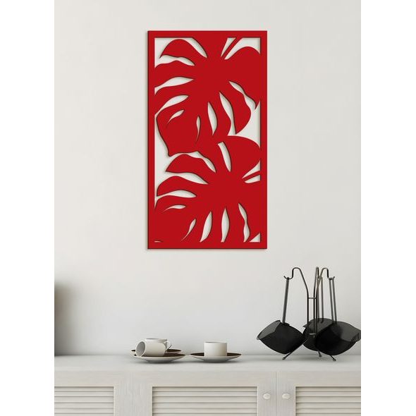 Dřevěný obrázek listí