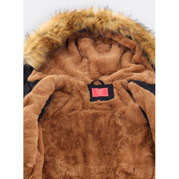 Zateplená dámská zimní bunda černá