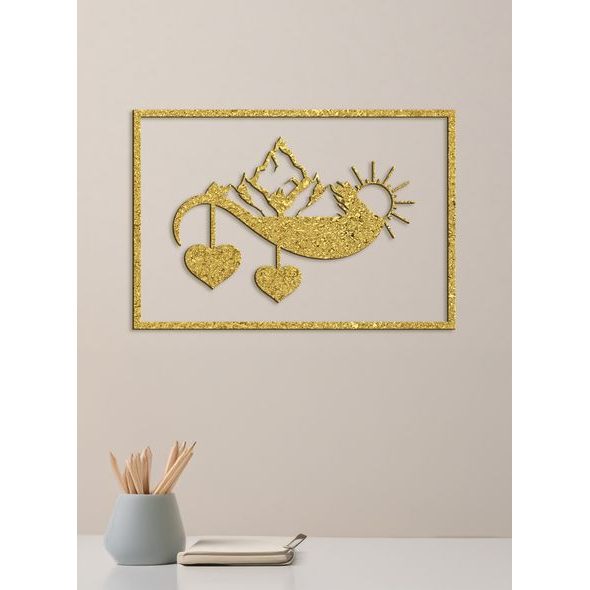 Dřevěný nástěnný obraz Západ slunce