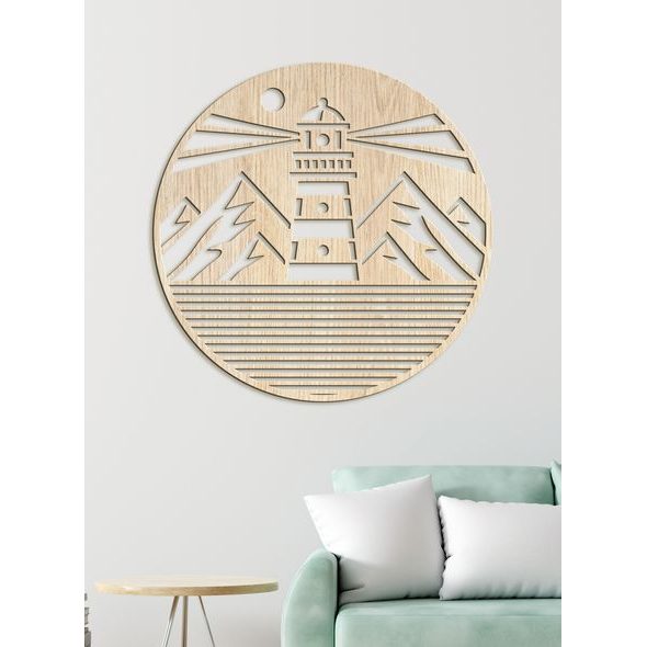 Dřevěný nástěnný obraz MAJÁK