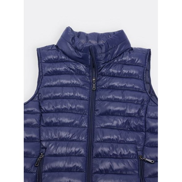 Dámská prošívaná vesta tmavě modrá