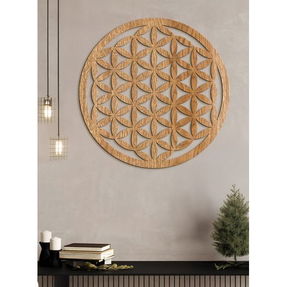 Dřevěná mandala Květ života SOFIA