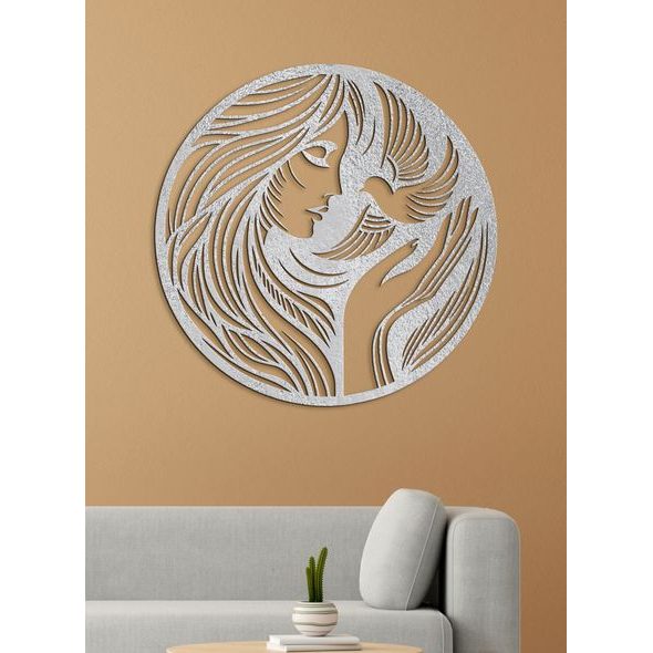 Dřevěný obraz ženské něhy