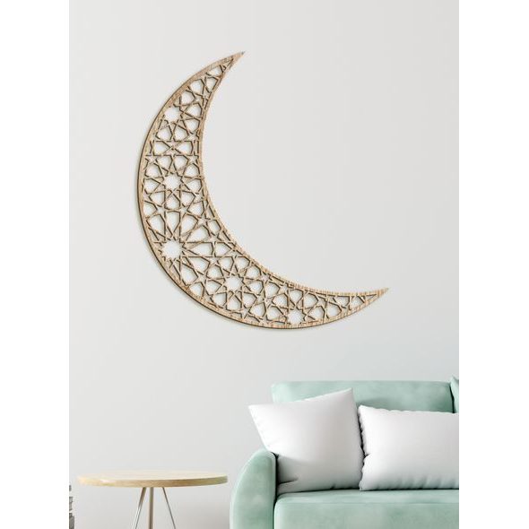 Dřevěný obraz na zeď Půlměsíc