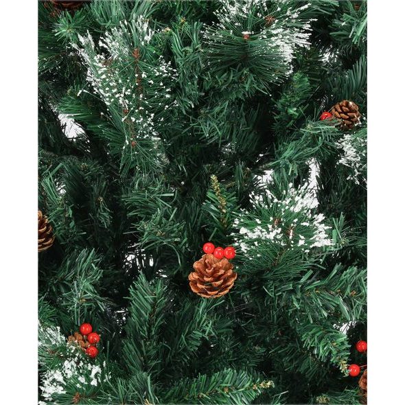 Vianočný stromček Kaukazská borovica s bobuľami a šiškami