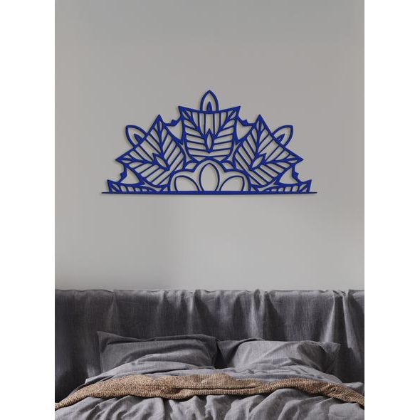 Dřevěná mandala půlkruh Ozdoba