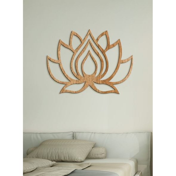 Dřevěný obraz na stěně LOTOS