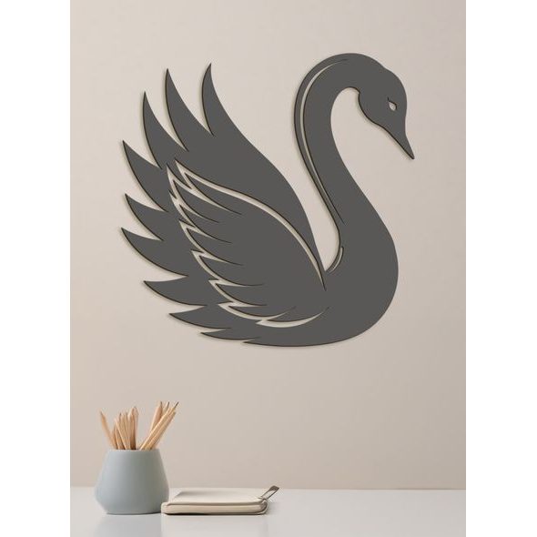 Dřevěný obraz Elegantní labuť