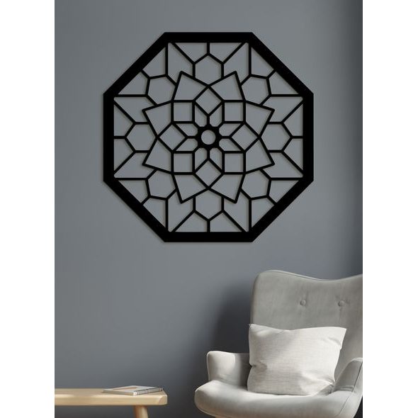 Dřevěná mandala na zeď LAURA