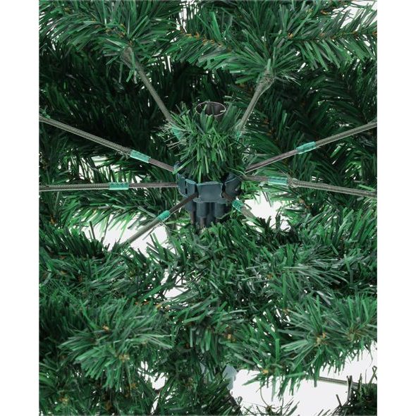 Umělý vánoční stromek Smrk Rysy - zasněžený s borovicovými šiškami