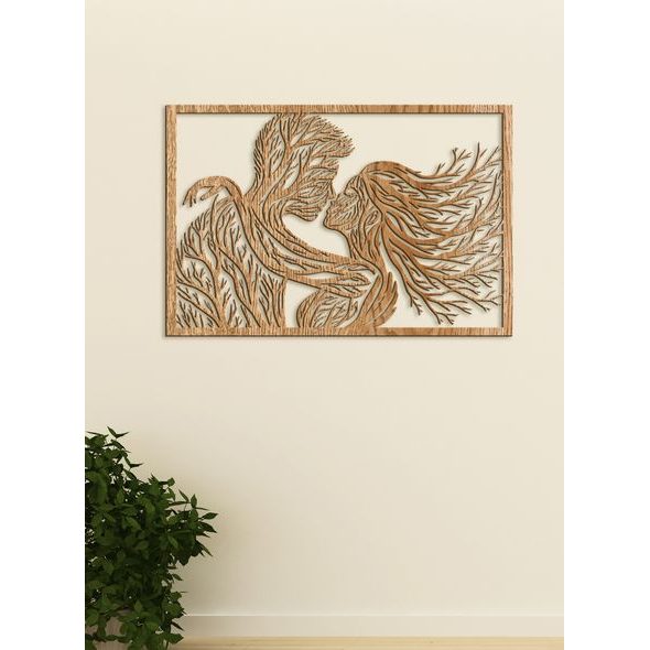 Romantický dřevěný obrázek BOZK