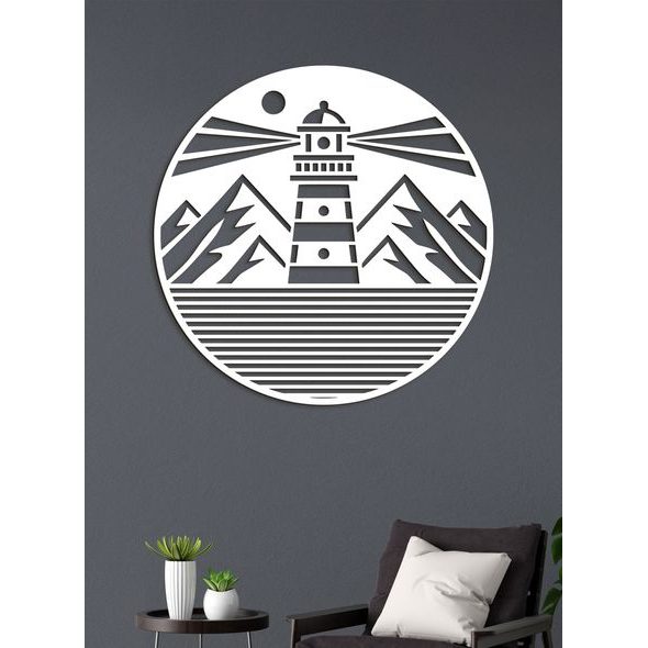 Dřevěný nástěnný obraz MAJÁK