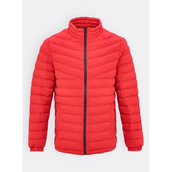 Pánská prošívaná bunda červená