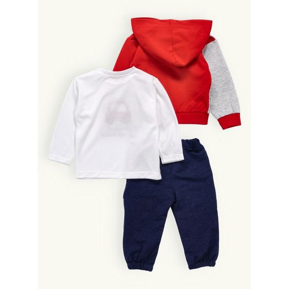 Dojčenská tepláková súprava TAXI červená