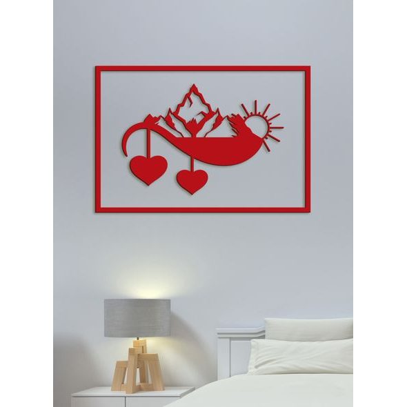 Dřevěný nástěnný obraz Západ slunce