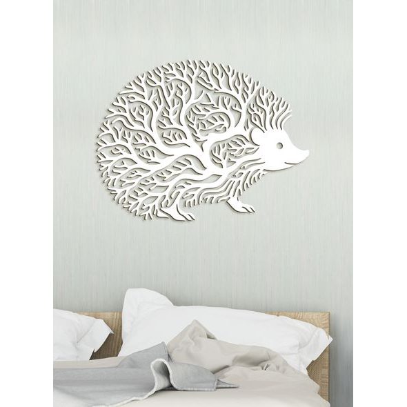 Dekorativní dřevěný obraz Ježek