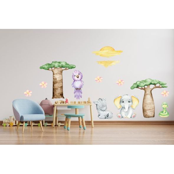 Západ slunce na safari