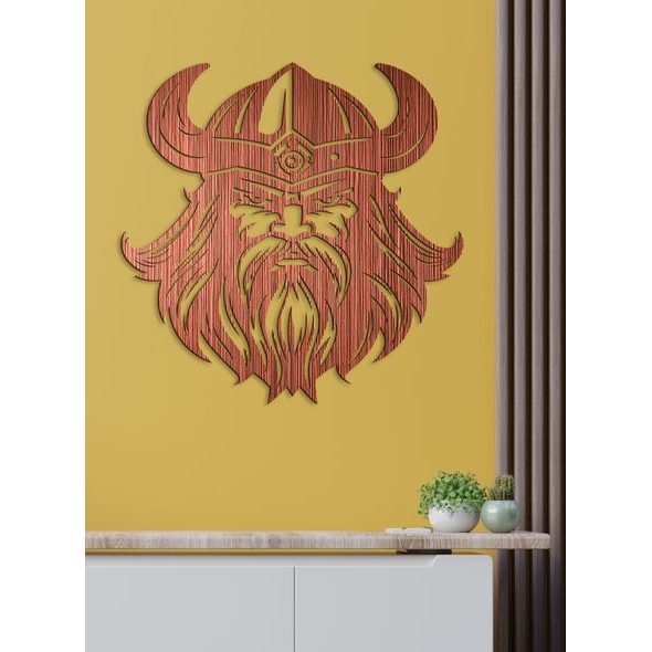 Dekorativní dřevěný obraz Viking