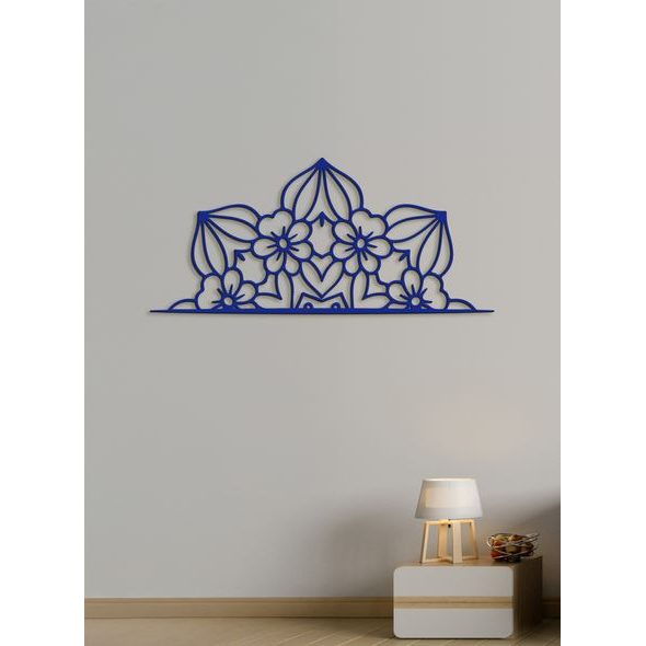 Drevená mandala polkruh CROWN