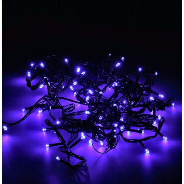 VÁNOČNÍ ŘETĚZ LED - MODRÝ