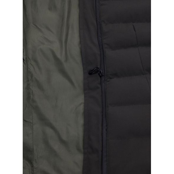 Dámská prošívaná bunda tmavě zelená