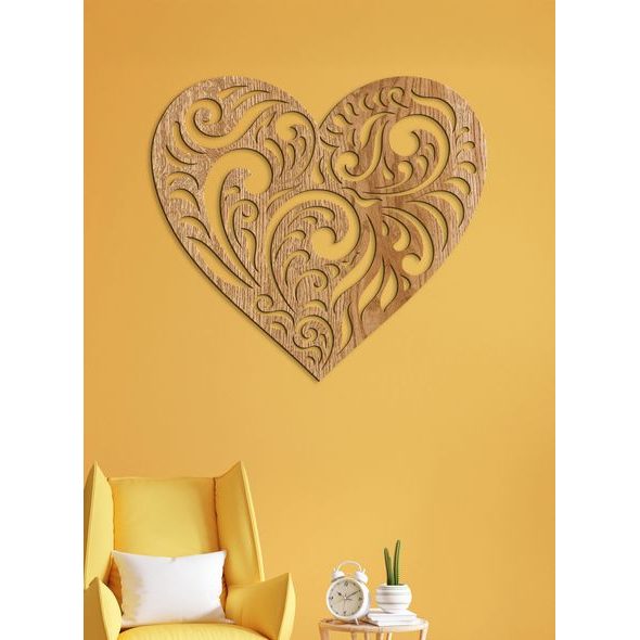 Dřevěný nástěnný obraz Srdce SPIRIT