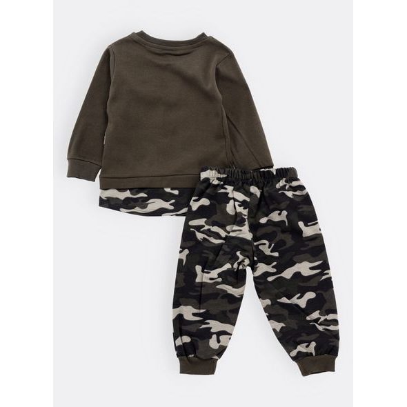 Dojčenská súprava MASKÁČ tmavozelená