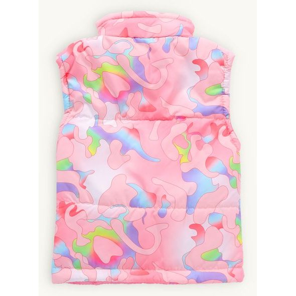 Dětská prošívaná vesta MASKÁČ růžová