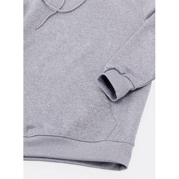 Pánská mikina s kapucí šedá