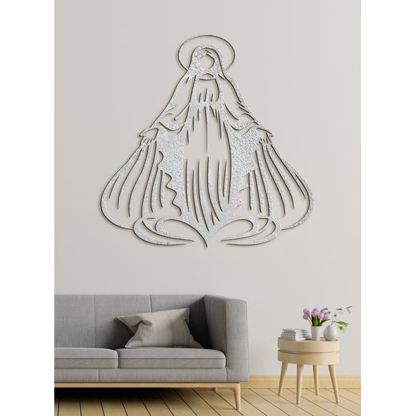 Dřevěný obrázek Panny Marie