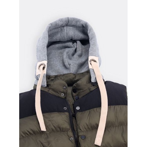 Pánská prošívaná vesta tmavě zelená