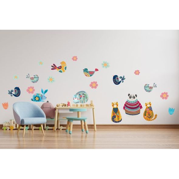 Zvieratká v štýle FOLK